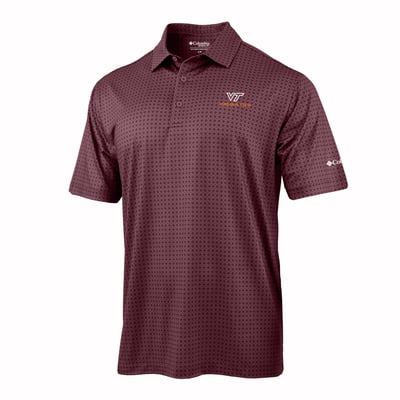  Virginia Tech Hokies Columbia Highland Drift Polo - Maroon