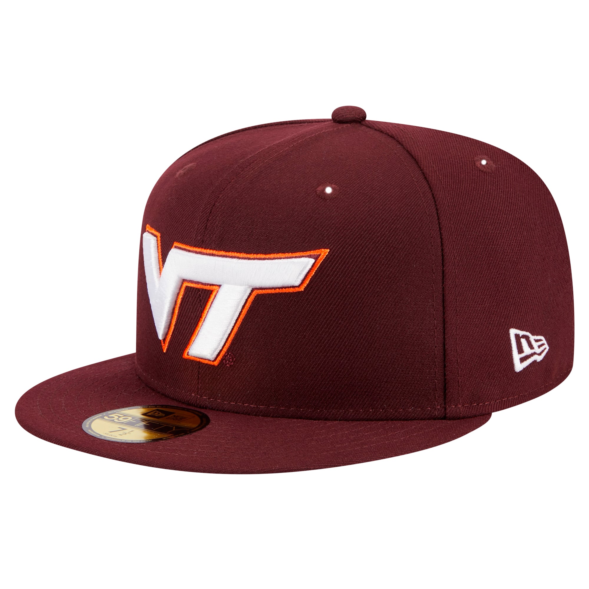Virginia Tech Hokies New Era 59FIFTY Fitted Hat - Maroon