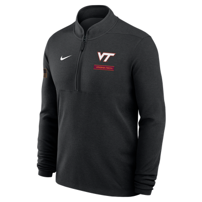 Virginia Tech Hokies Nike 2026 Military Appreciation Raglan Dri-FIT Half-Zip Pullover - Black
