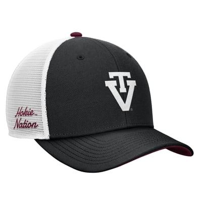 Virginia Tech Hokies Nike Legacy Mascot Adjustable Trucker Hat - Black