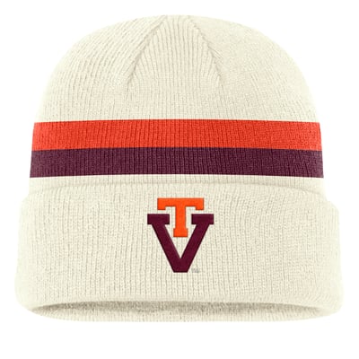 Virginia Tech Hokies Nike Legacy Lettered Cuffed Knit Hat - Cream