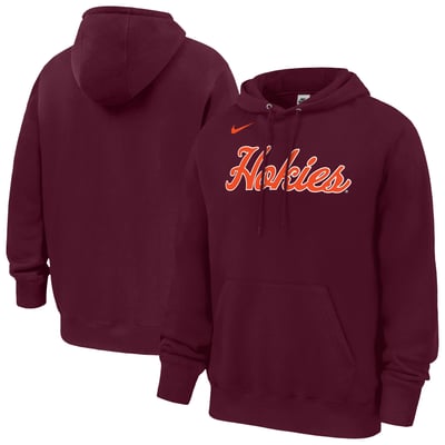 Virginia Tech Hokies Nike 2026 Coaches Collection Club Fleece Hoodie - Maroon