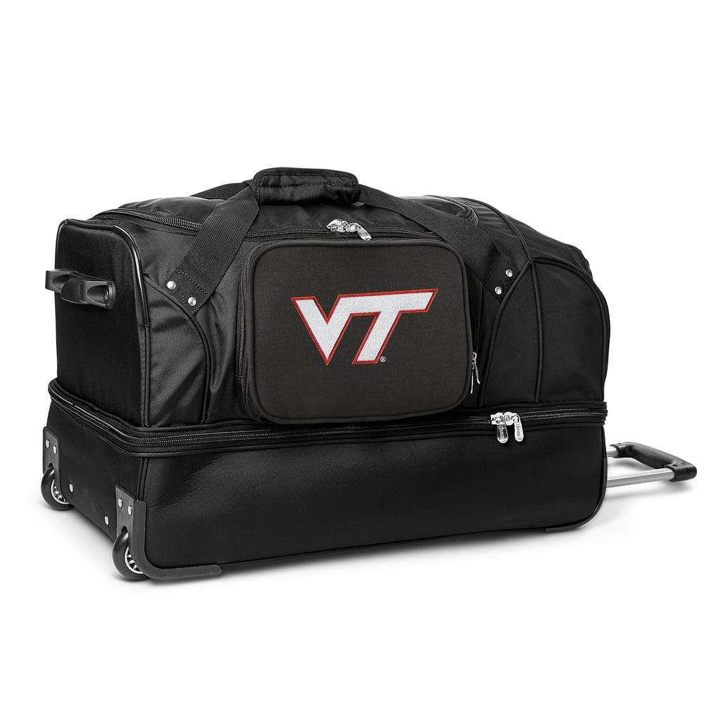Virginia Tech Hokies MOJO 27'' 2-Wheel Drop Bottom Rolling Duffel Bag - Black