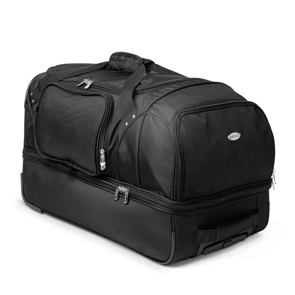 Virginia Tech Hokies MOJO 27'' 2-Wheel Drop Bottom Rolling Duffel Bag - Black