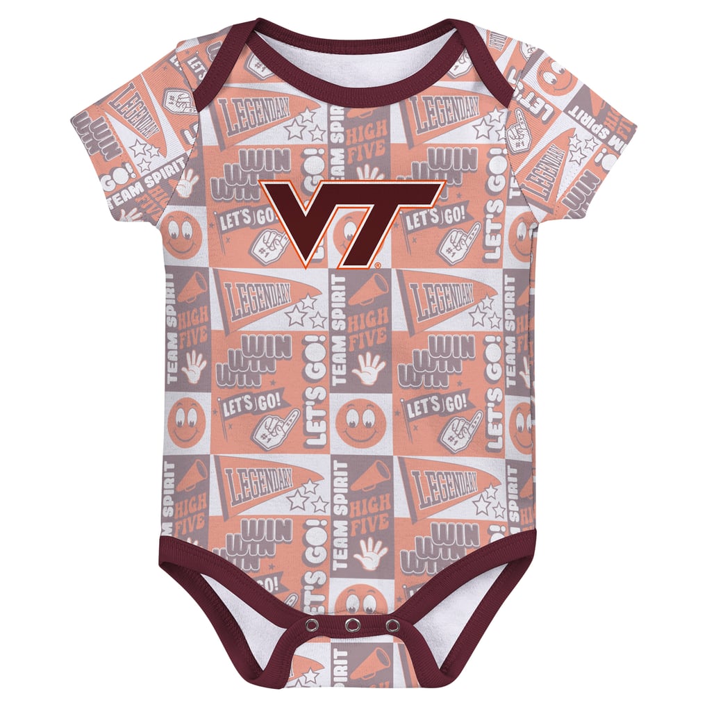Virginia Tech Hokies Newborn Sunday Comics 3-Pack Bodysuit Set - Maroon