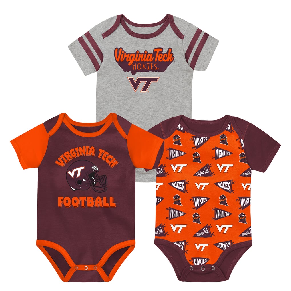  Virginia Tech Hokies Outerstuff Newborn Star Player Three-Piece Bodysuit Set - Maroon