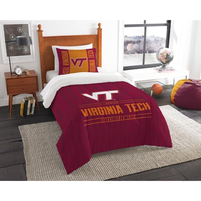 Virginia Tech Hokies The Northwest Company Modern Take Twin Comforter Set