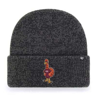 Virginia Tech Hokies '47 Unisex Brain Freeze Cuff Knit Hat - Black