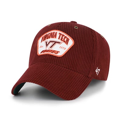 Virginia Tech Hokies '47 Unisex Accordia Corduroy MVP Adjustable Hat - Maroon