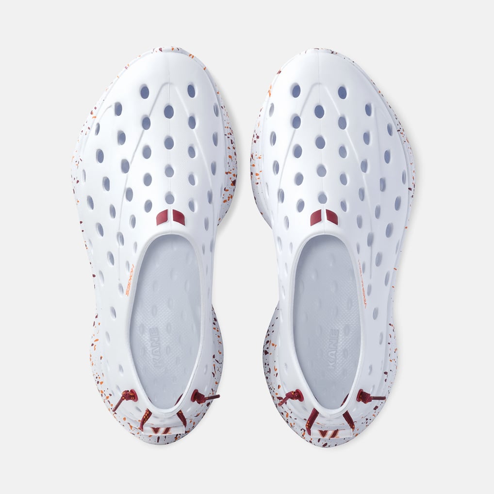 Kane Footwear Virginia Tech Hokies Unisex White Speckle Shoe
