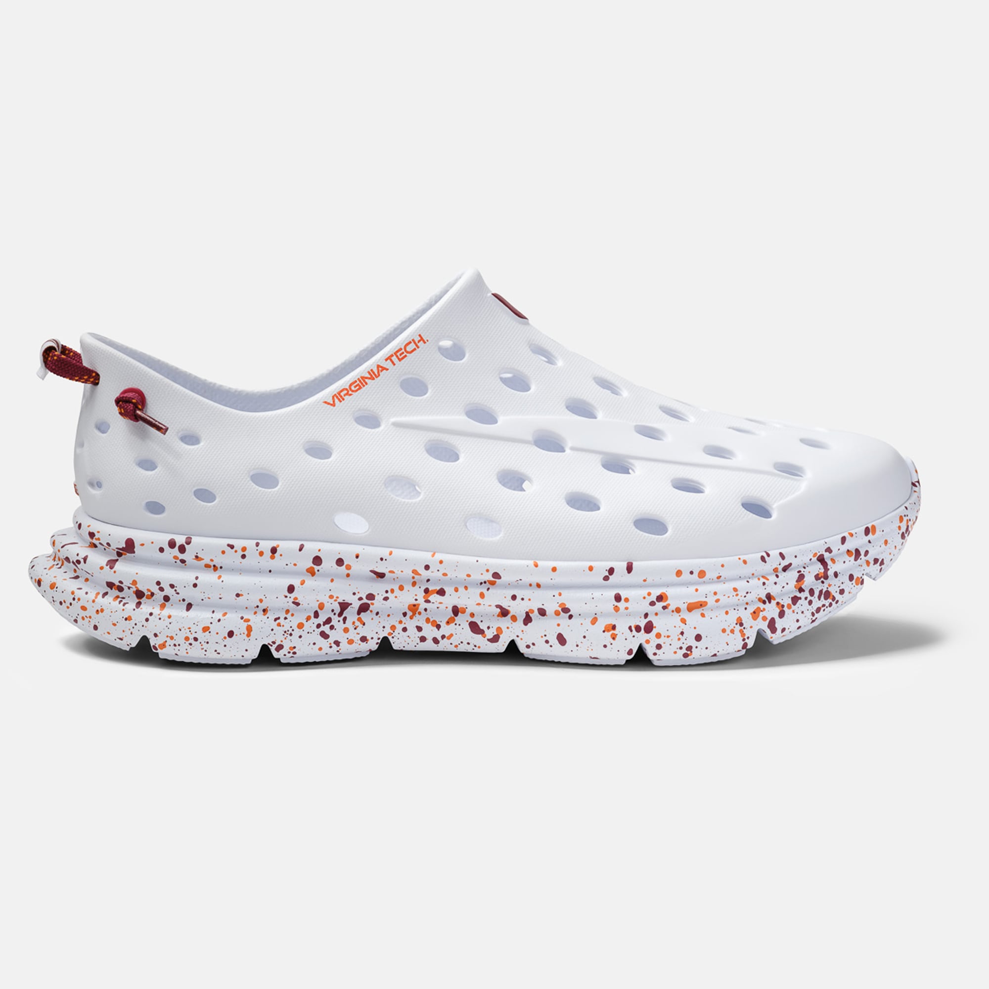 Kane Footwear Virginia Tech Hokies Unisex White Speckle Shoe