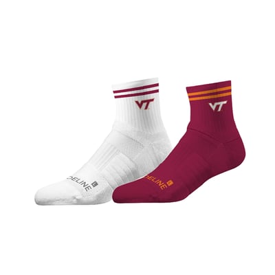 Virginia Tech Hokies Strideline Unisex Team 2-Pack Half Calf Knit Socks Set