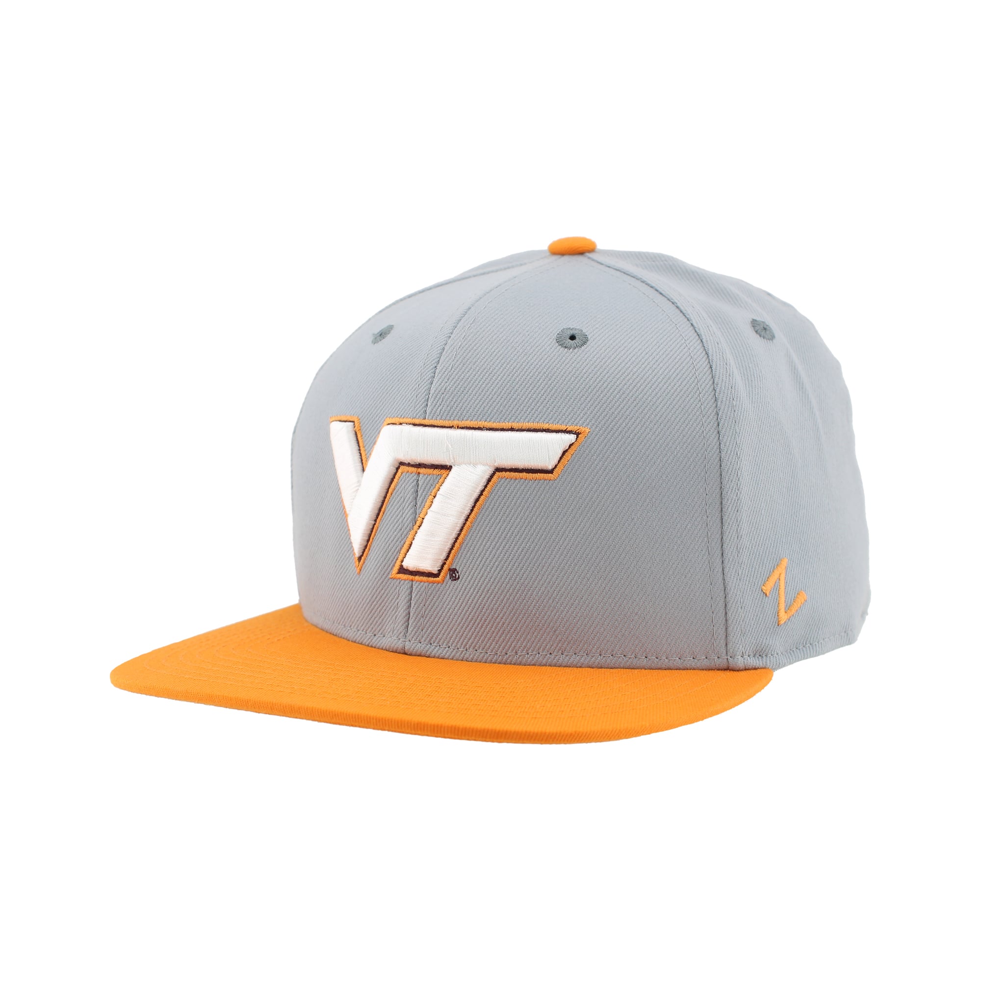 Zephyr Virginia Tech Hokies Unisex Gray Pastel Fitted Hat