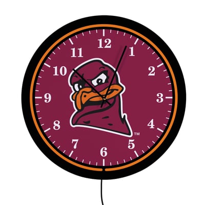 Virginia Tech Hokies 18" Lighted Round LED Wall Clock