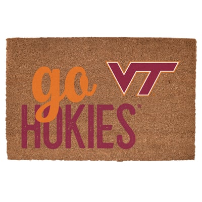 Virginia Tech Hokies 20" x 30" Go Team Coir Door Mat
