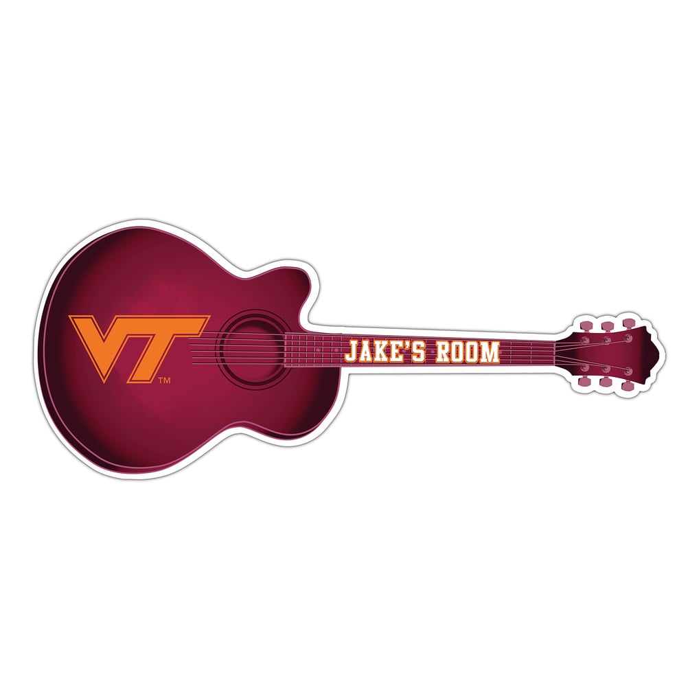 Virginia Tech Hokies 24" Customizable Guitar Sign