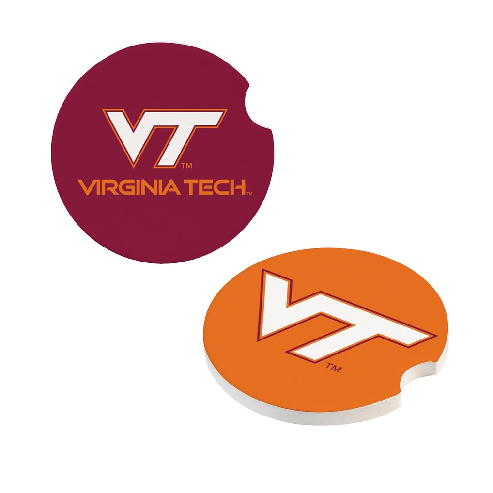 Virginia Tech Hokies Ceramic Car Coaster Four-Piece Set