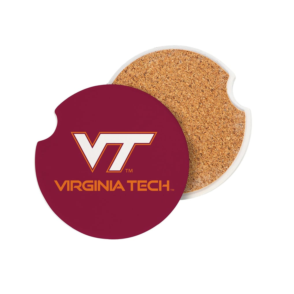 Virginia Tech Hokies Ceramic Car Coaster Four-Piece Set