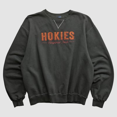 Virginia Tech Hokies Champion 2000s Pullover Sweatshirt - Black - M by Fanatics Real Vintage