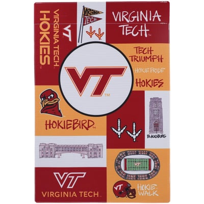 Virginia Tech Hokies Collage Garden Flag