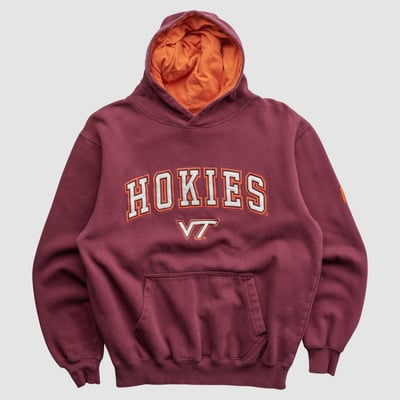 Virginia Tech Hokies Colosseum 2010s Hooded Pullover Sweatshirt - Maroon - M by Fanatics Real Vintage