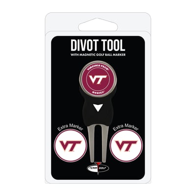 Virginia Tech Hokies Golf Divot Tool Pack with 3 Magnetic Markers