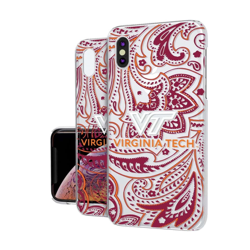 Virginia Tech Hokies iPhone Paisley Design Clear Case