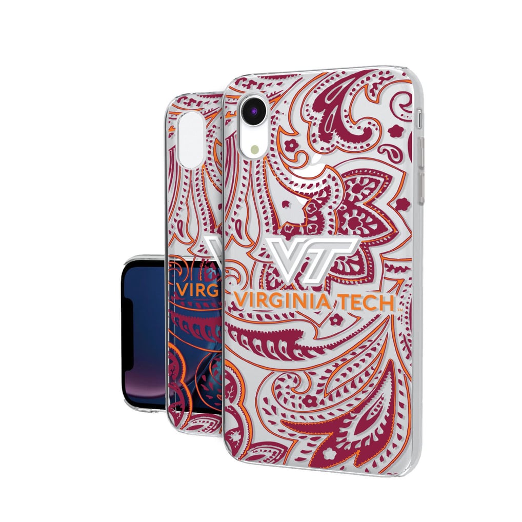 Virginia Tech Hokies iPhone Paisley Design Clear Case