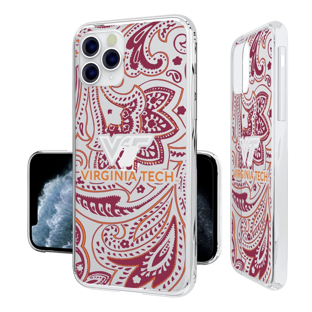 Virginia Tech Hokies iPhone Paisley Design Clear Case