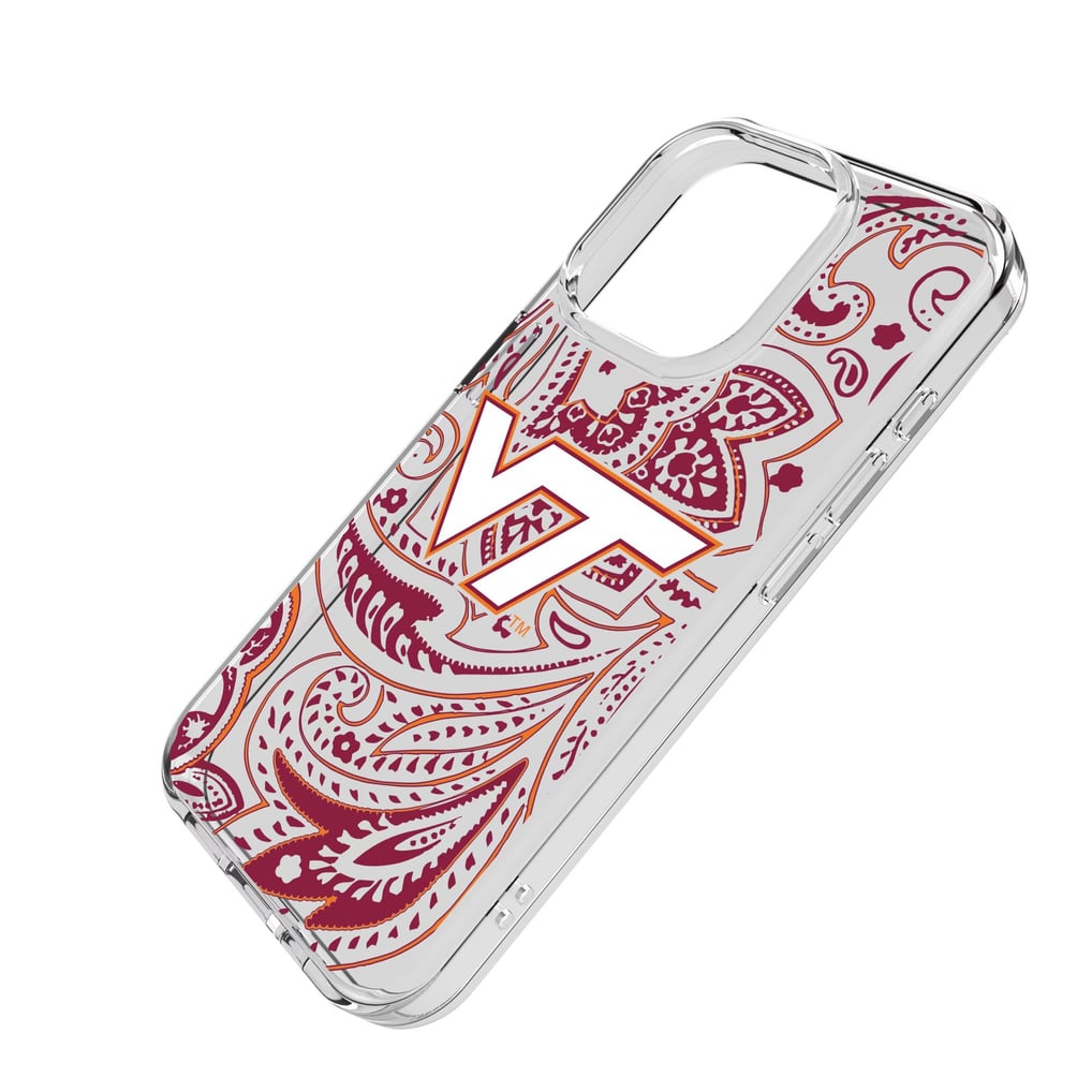 Virginia Tech Hokies iPhone Paisley Design Clear Case