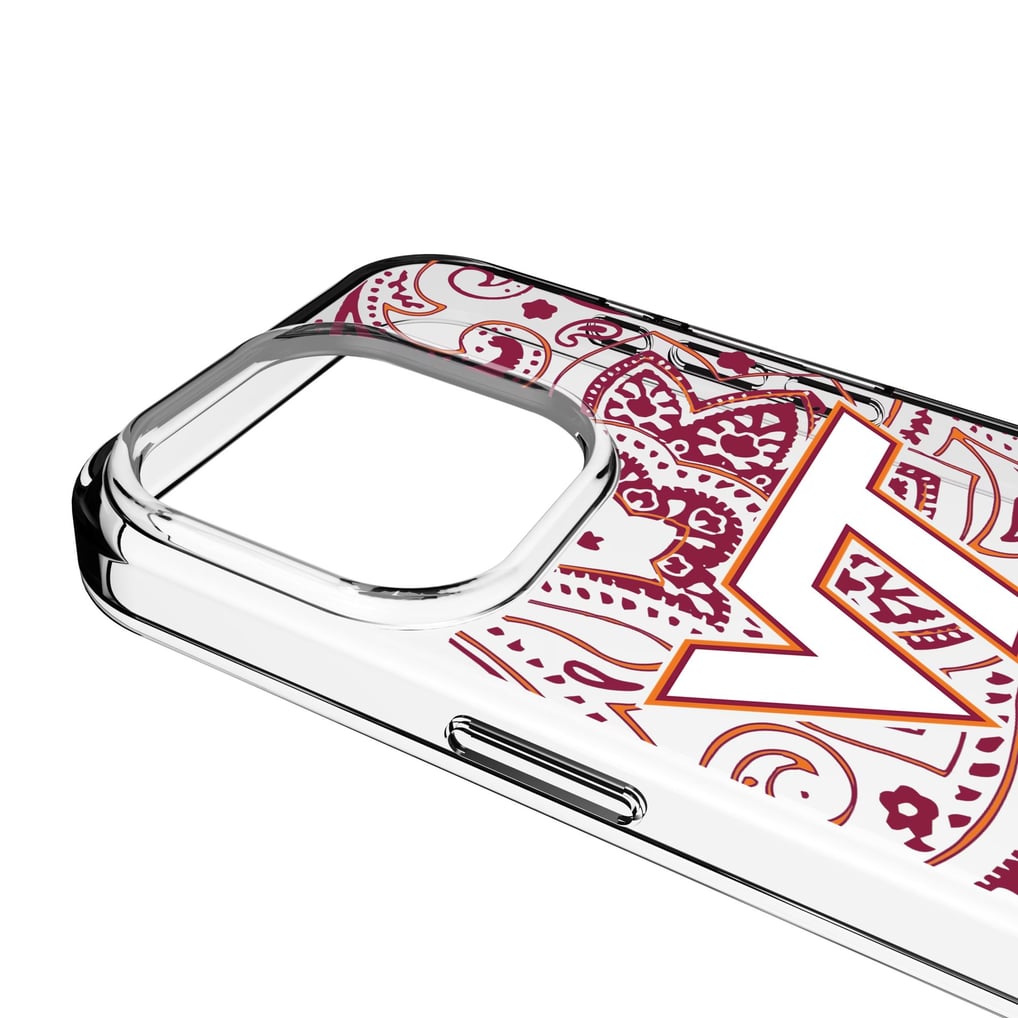 Virginia Tech Hokies iPhone Paisley Design Clear Case