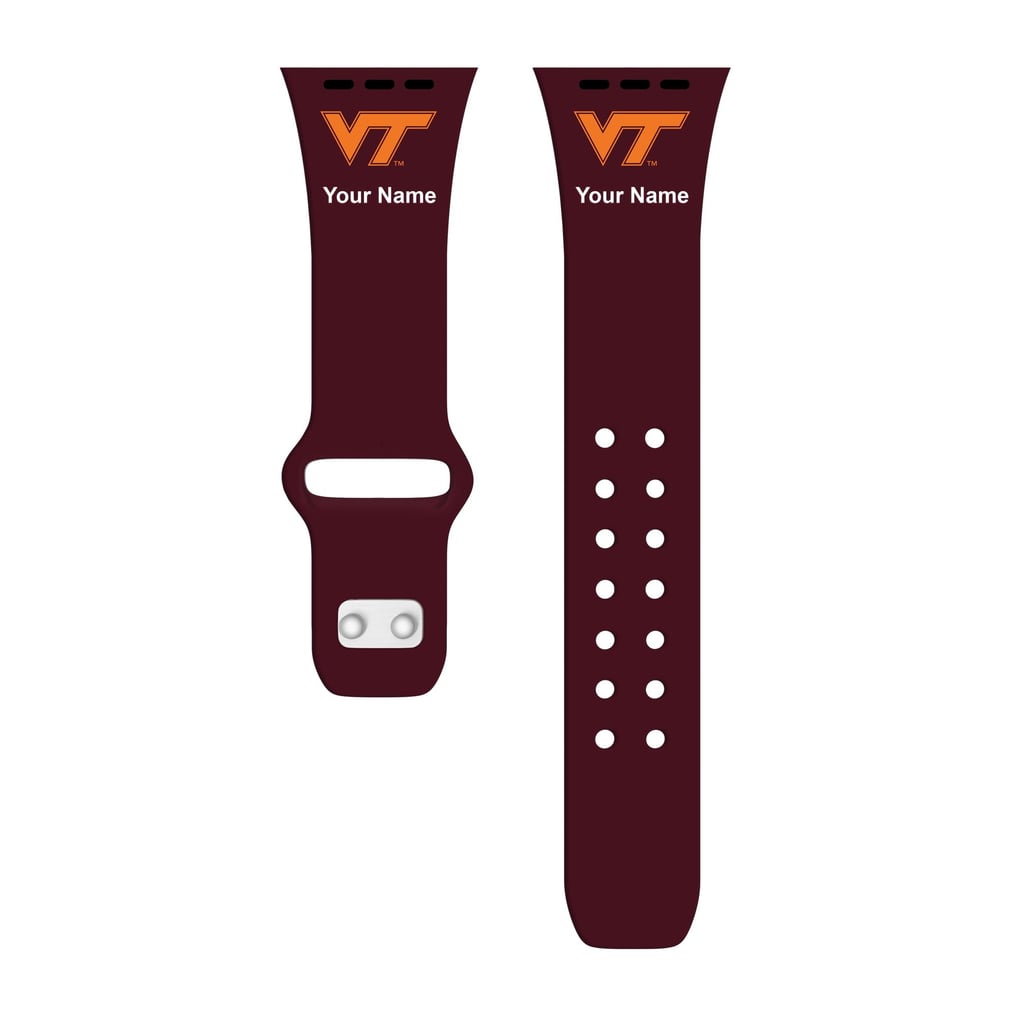 Virginia Tech Hokies Personalized Silicone Apple Watch Band