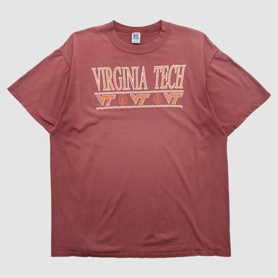 Virginia Tech Hokies Russell 90s T-shirt - Maroon - 2XL by Fanatics Real Vintage