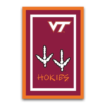 Virginia Tech Hokies Team Logo Garden Flag