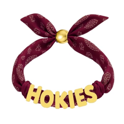 Virginia Tech Hokies CANVAS Style Women's Bandana Slider Bracelet