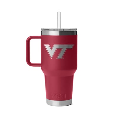 Virginia Tech Hokies YETI 35oz. Rambler 2.0 Straw Mug