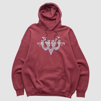 Virginia Union Panthers Jansport 2000s Hooded Pullover Sweatshirt - Maroon - L by Fanatics Real Vintage