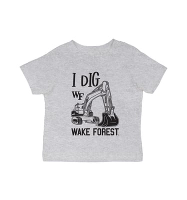Wake Forest Demon Deacons Vive La Fete Infant Excavator T-Shirt - Gray