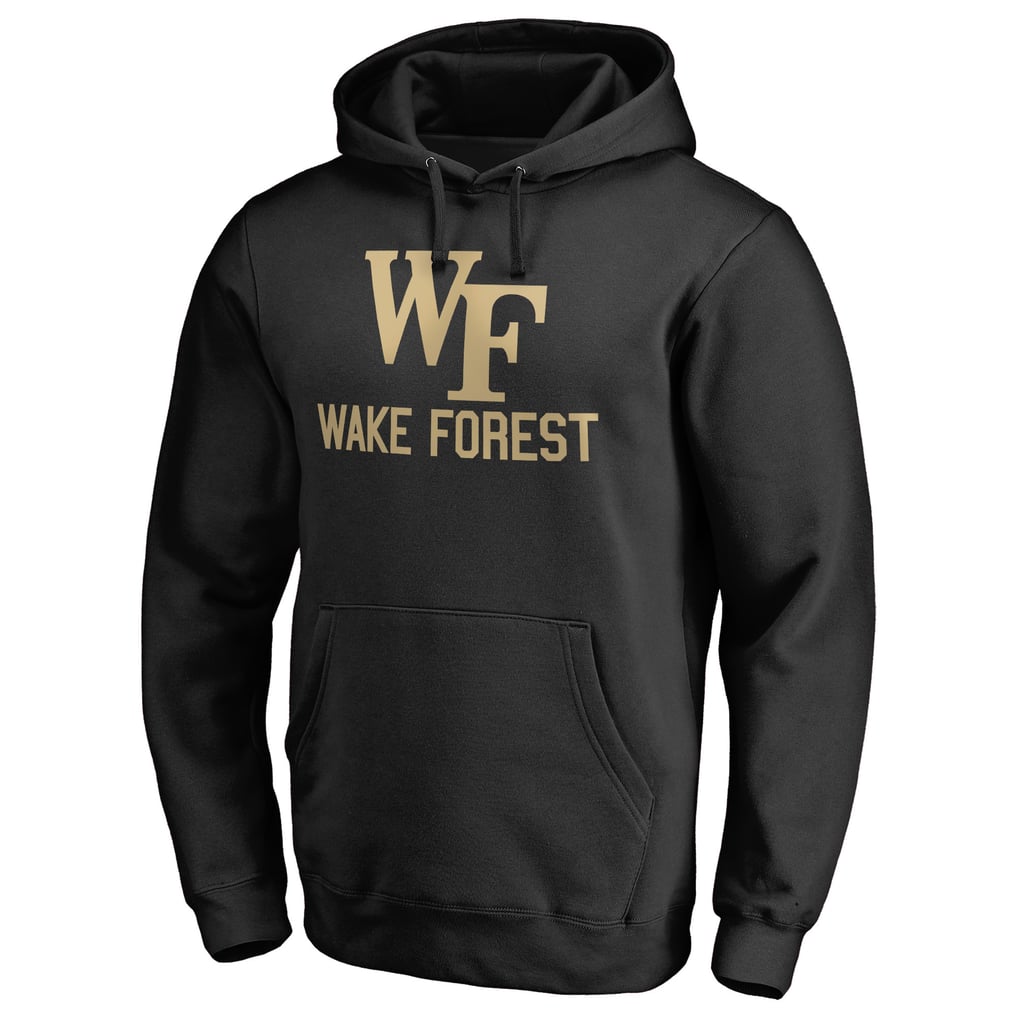 Wake Forest Demon Deacons Team Lockup Pullover Hoodie - Black