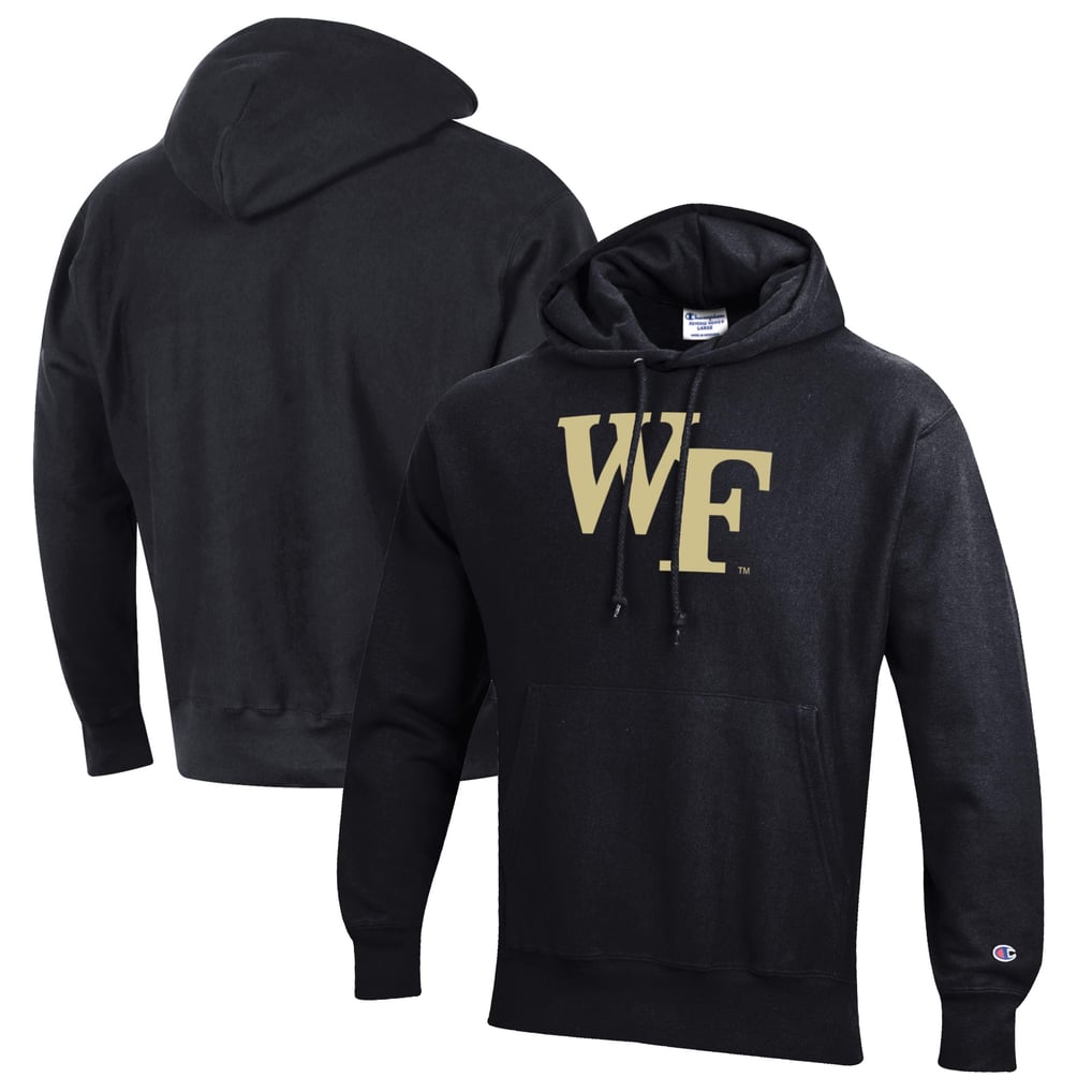 Wake Forest Demon Deacons Champion Reverse Weave Fleece Pullover Hoodie - Black