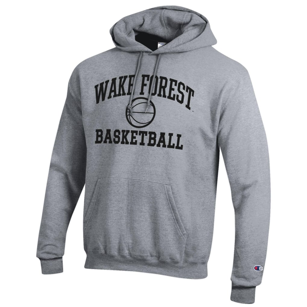 Wake Forest Demon Deacons Champion Basketball Icon Pullover Hoodie - Heather Gray