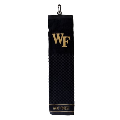 Wake Forest Demon Deacons 16" X 22" Tri-Fold Embroidered Scrubber Golf Towel