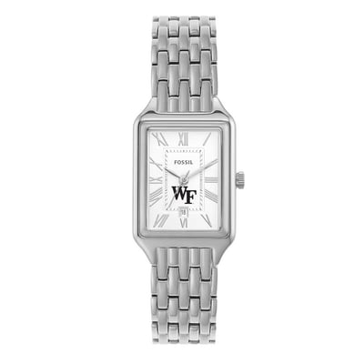 Wake Forest Demon Deacons Fossil Women's Raquel Three-Hand Date Stainless Steel Watch