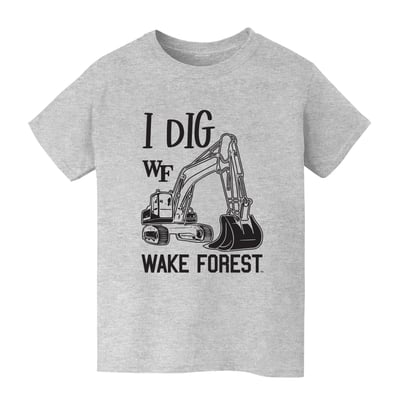 Wake Forest Demon Deacons Vive La Fete Youth Excavator T-Shirt - Gray