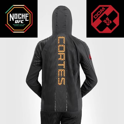 Waldo Cortes-Acosta Women's UFC Zenith by Venum Authentic Fight Night Noche Full-Zip Hoodie - Black