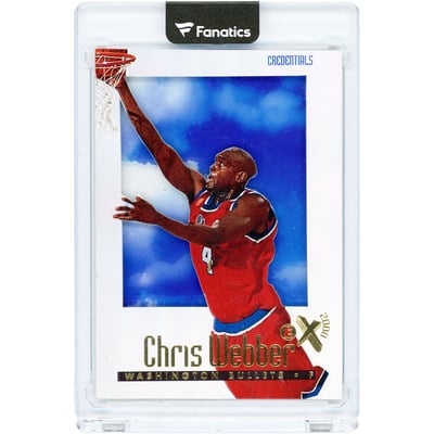 Chris Webber Washington Bullets 1996-97 Skybox EX 2000 Credentials #88 #418/499 Card 