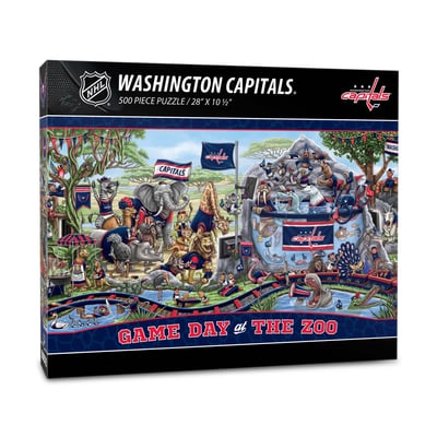 Washington Capitals Fanpoint 10.5" x 28" Game Day at the Zoo 500-Piece Puzzle
