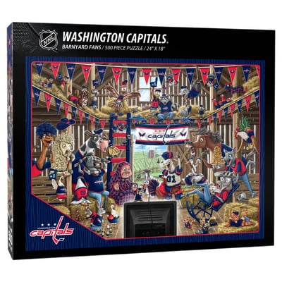 Washington Capitals Fanpoint 18" x 24" Barnyard Fans 500-Piece Puzzle