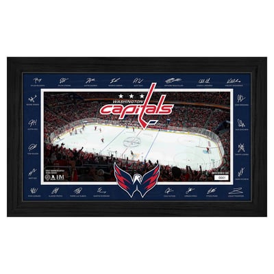 Washington Capitals Highland Mint Limited Edition 2026–27 Facsimile Signature 12" x 20" Rink Framed Photo