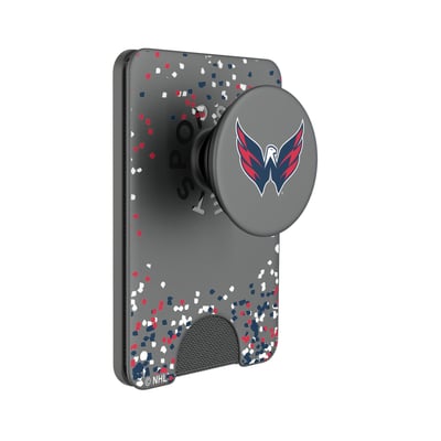 Washington Capitals Keyscaper Confetti PopSockets Magnetic Wallet